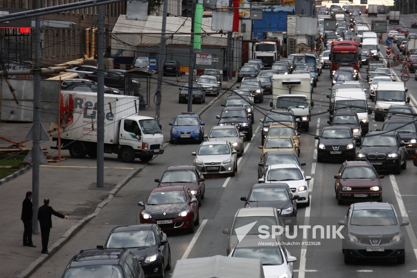 Traffic congestion in Moscow