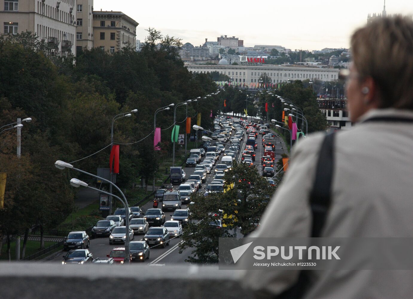 Traffic congestion in Moscow