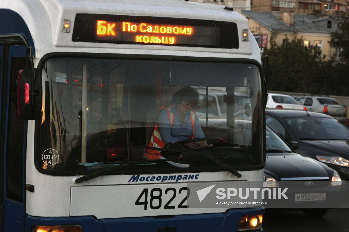 Traffic congestion in Moscow