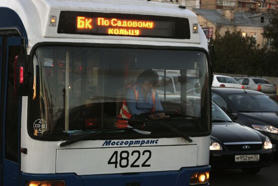 Traffic congestion in Moscow