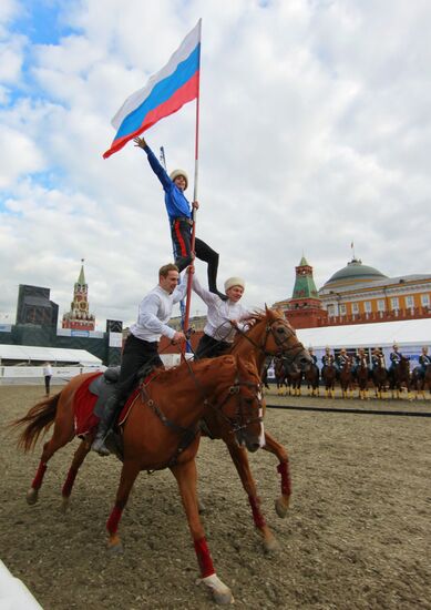 Full dress rehearsal of Spasskaya Tower Festival
