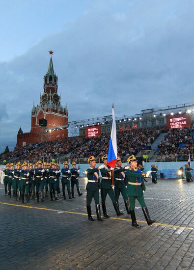 Full dress rehearsal of Spasskaya Tower Festival