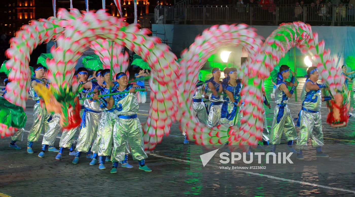 Dress rehearsal for the Spasskaya Bashnya festival