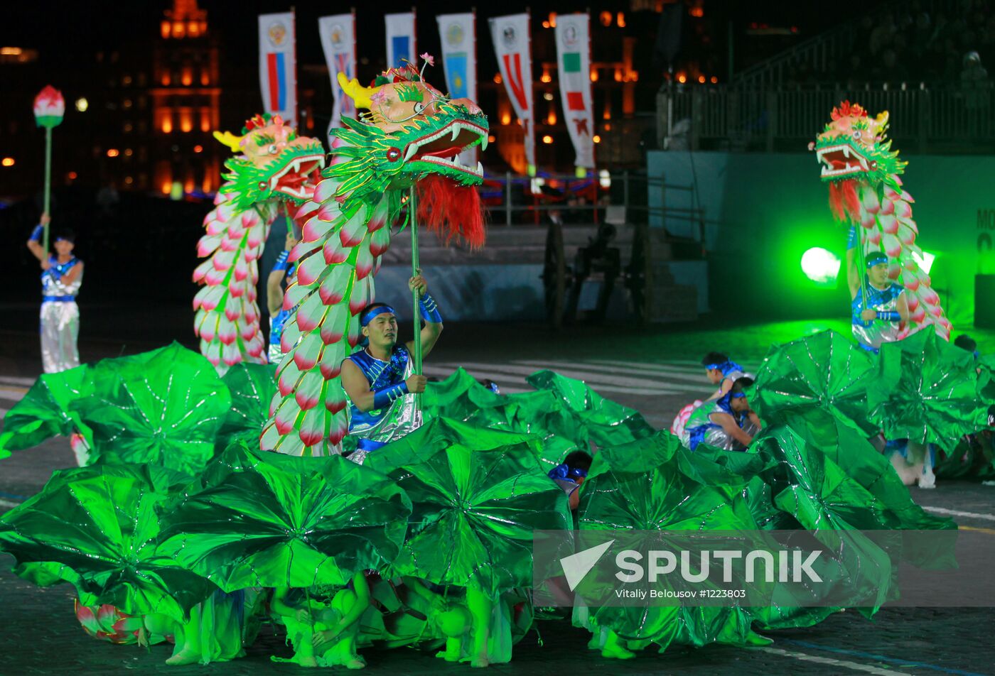 Dress rehearsal for the Spasskaya Bashnya festival