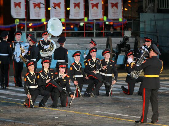 Dress rehearsal for the Spasskaya Bashnya festival