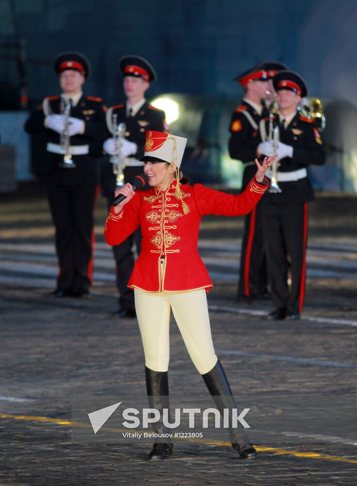 Dress rehearsal for the Spasskaya Bashnya festival