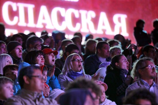 Dress rehearsal for the Spasskaya Bashnya festival