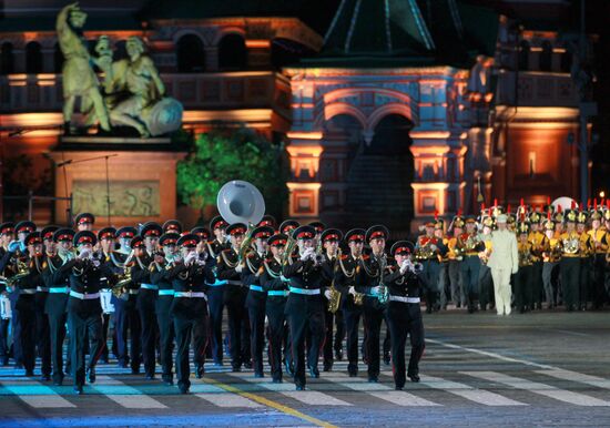 Dress rehearsal for the Spasskaya Bashnya festival