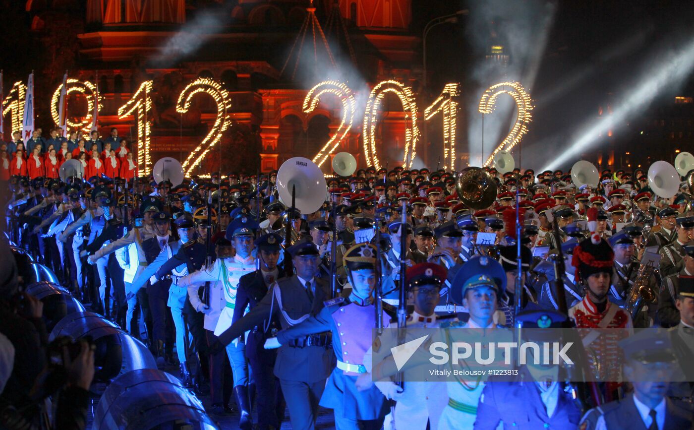 Dress rehearsal for the Spasskaya Bashnya festival