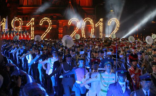 Dress rehearsal for the Spasskaya Bashnya festival