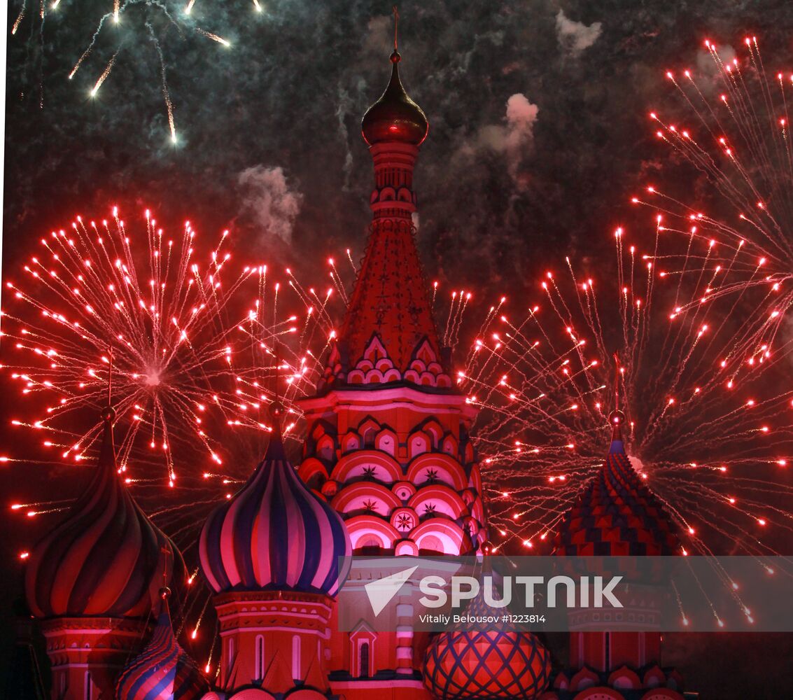 Dress rehearsal for the Spasskaya Bashnya festival