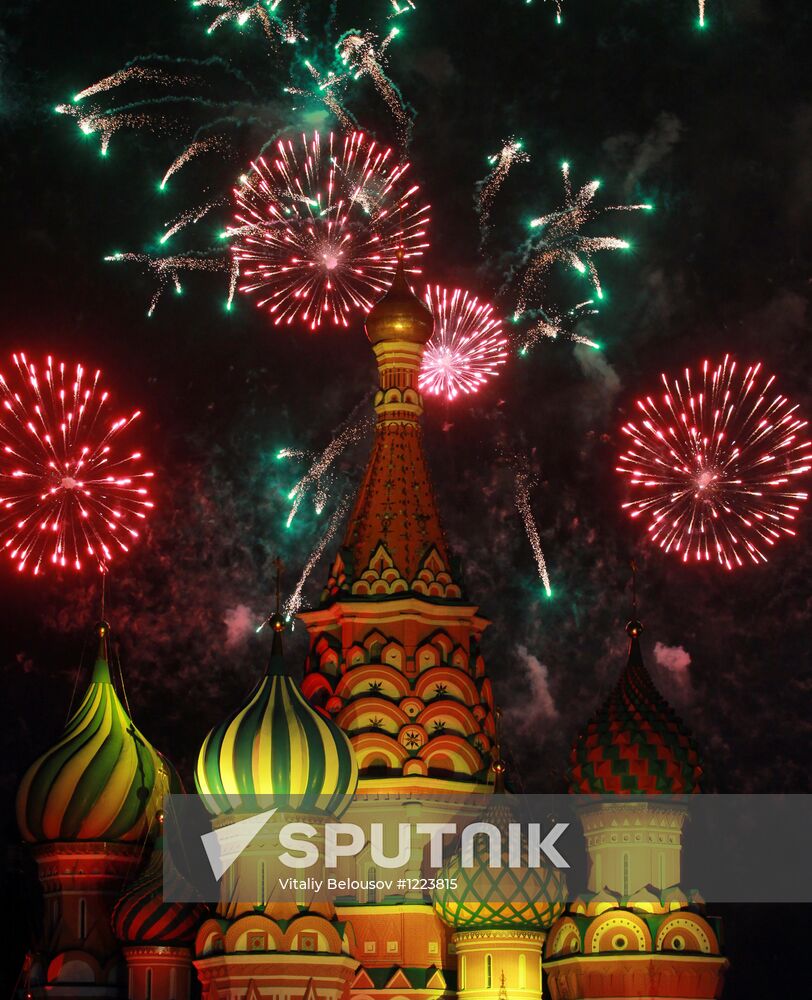 Dress rehearsal for the Spasskaya Bashnya festival