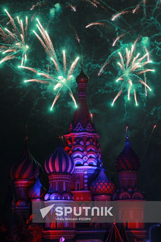 Dress rehearsal for the Spasskaya Bashnya festival