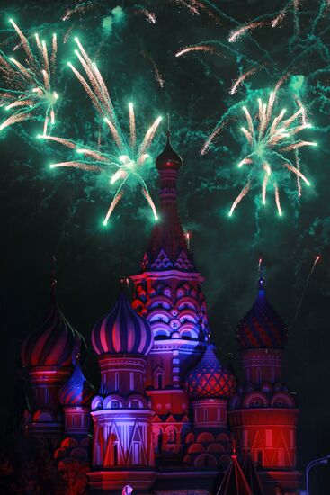 Dress rehearsal for the Spasskaya Bashnya festival