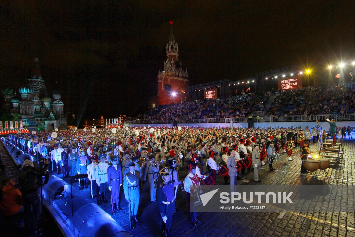 Dress rehearsal for the Spasskaya Bashnya festival