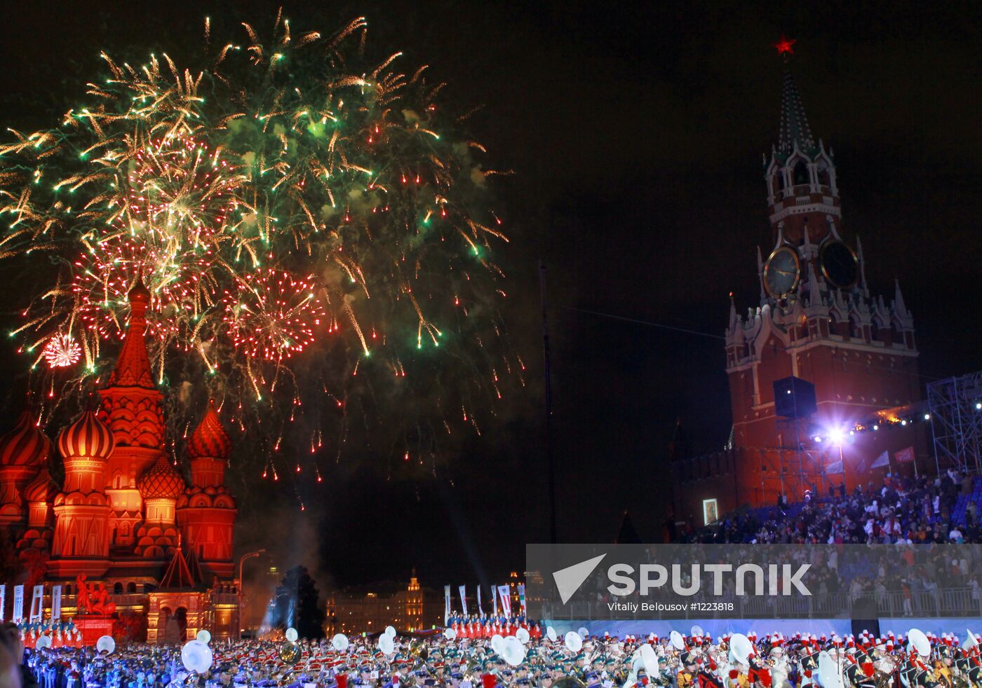Dress rehearsal for the Spasskaya Bashnya festival