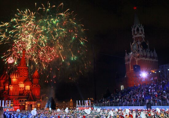 Dress rehearsal for the Spasskaya Bashnya festival