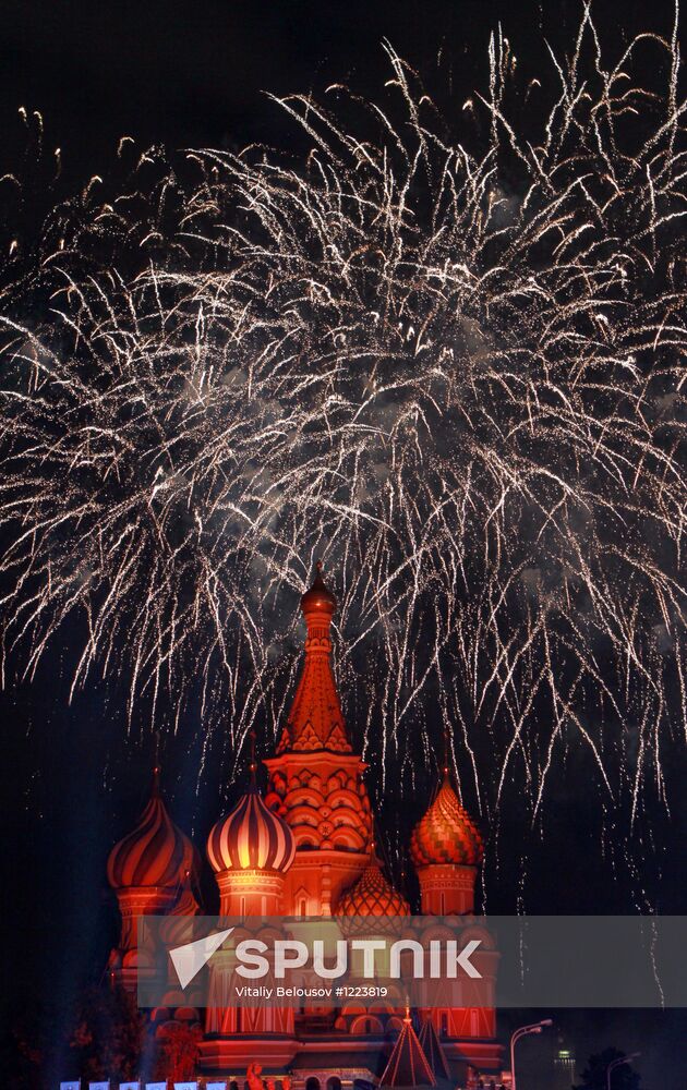 Dress rehearsal for the Spasskaya Bashnya festival