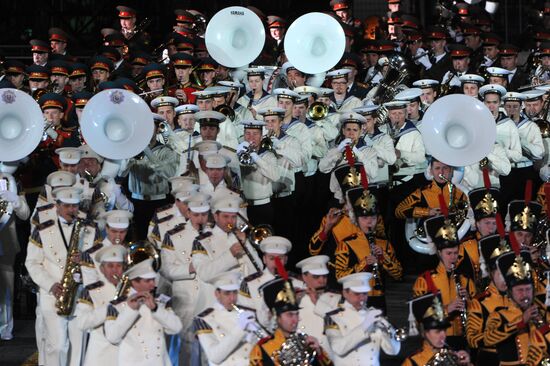 Full dress rehearsal of Spasskaya Tower Festival
