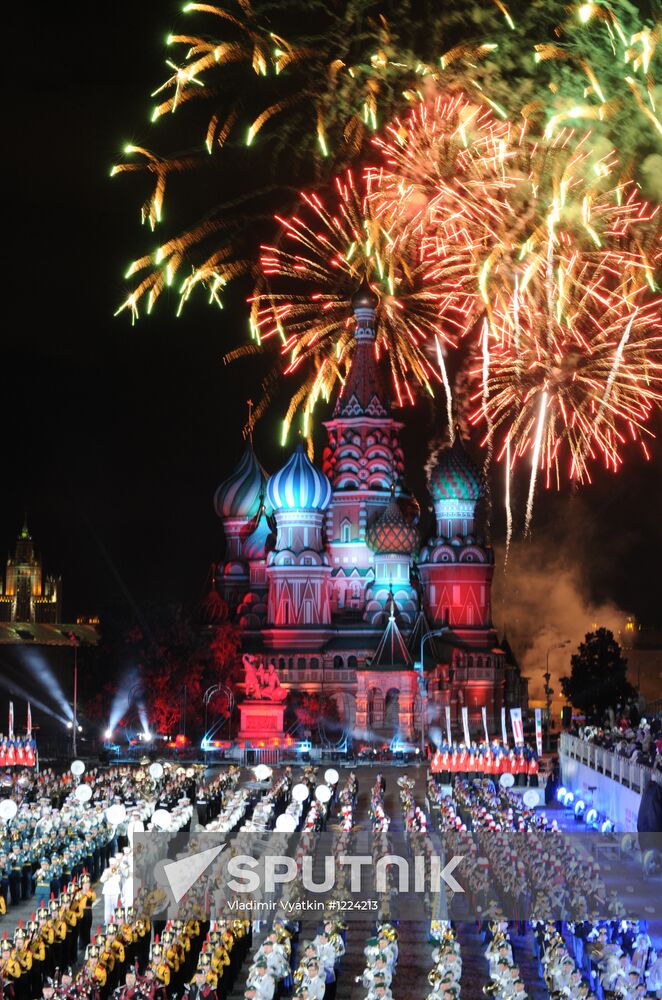 Full dress rehearsal of Spasskaya Tower Festival