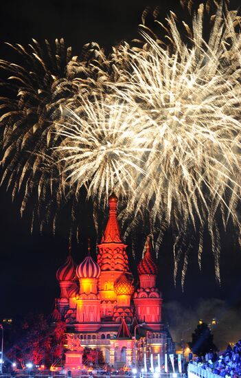 Full dress rehearsal of Spasskaya Tower Festival