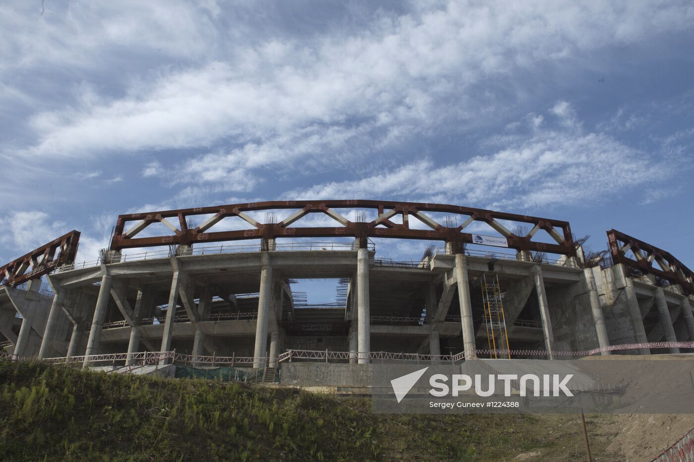 Zenit Arena under construction in St. Petersburg