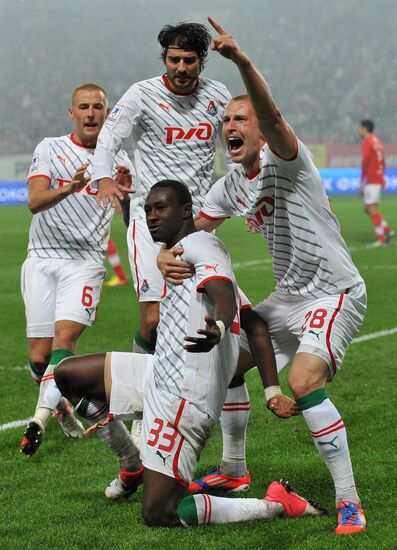 Football Russian Premier League. Lokomotiv vs. Spartak