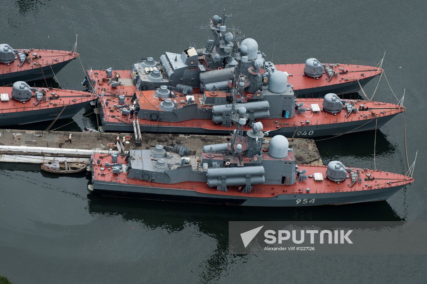 Vladivostok and Russky Island as seen from helicopter