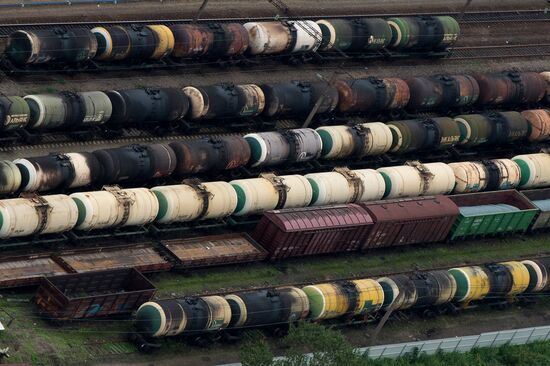 Vladivostok and Russky Island as seen from helicopter