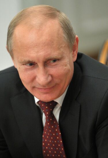 Vladimir Putin meets with Leonid Markelov