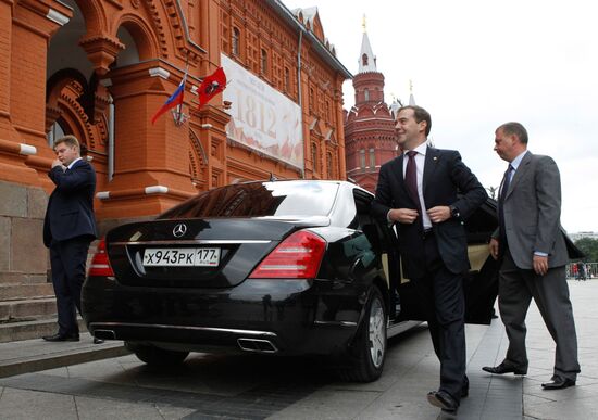 Medvedev attends 1812 Patriotic War Museum opening ceremony