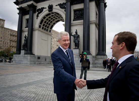Triumphal Gates after-restoration opening
