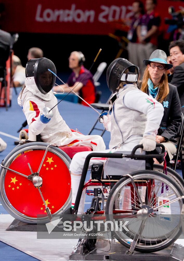 Paralympics 2012 Wheelchair Fencing. Women