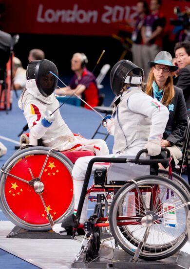 Paralympics 2012 Wheelchair Fencing. Women