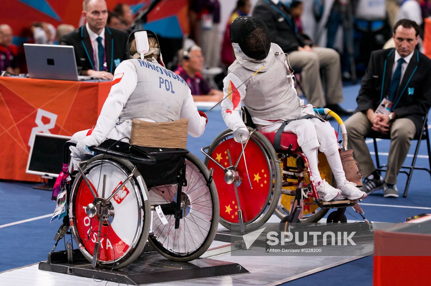 Paralympics 2012 Wheelchair Fencing. Women