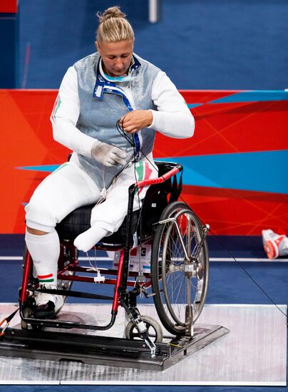 Paralympics 2012 Wheelchair Fencing. Women