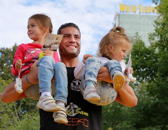Boxing. Vitali Klitschko and Manuel Charr's training sessions