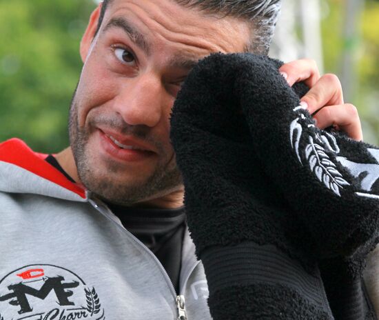 Boxing. Vitali Klitschko and Manuel Charr's training sessions