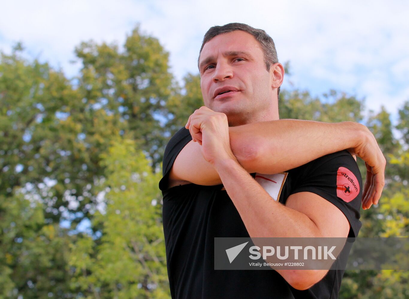 Boxing. Vitali Klitschko and Manuel Charr's training sessions