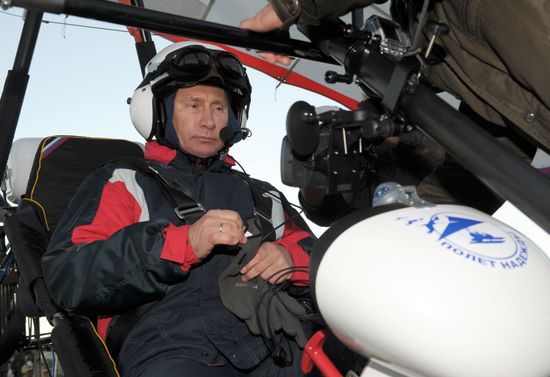 V. Putin takes part in an environmental project "Flight of Hope"