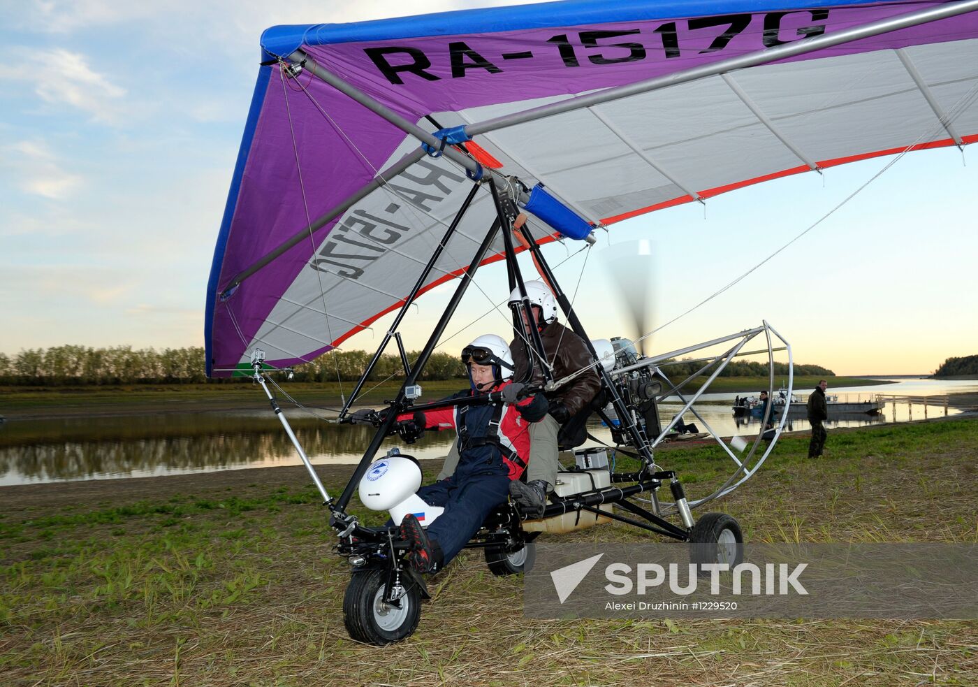 V. Putin takes part in an environmental project "Flight of Hope"