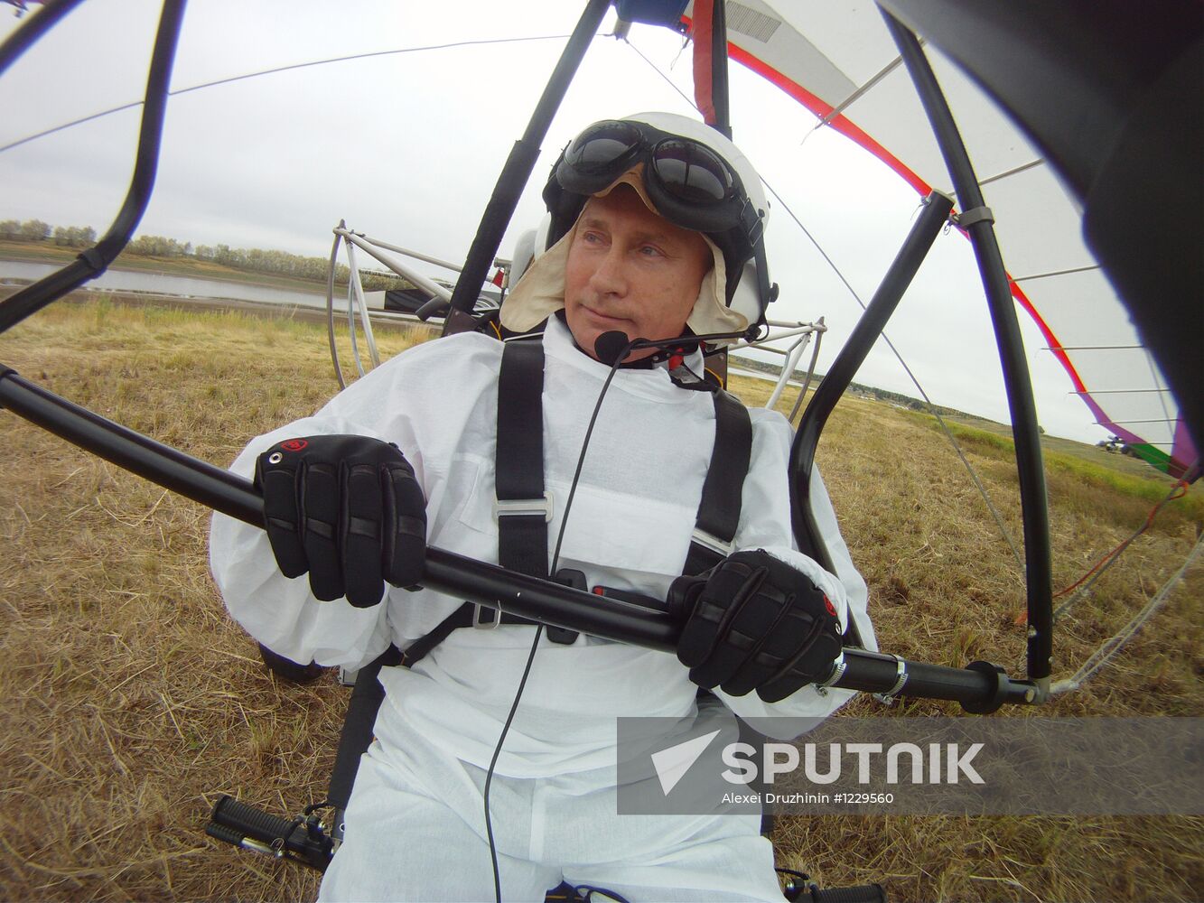 V. Putin takes part in an environmental project "Flight of Hope"