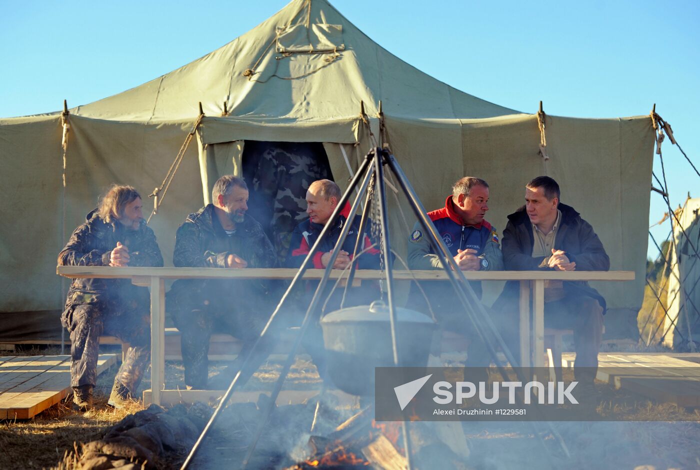 V. Putin takes part in an environmental project "Flight of Hope"