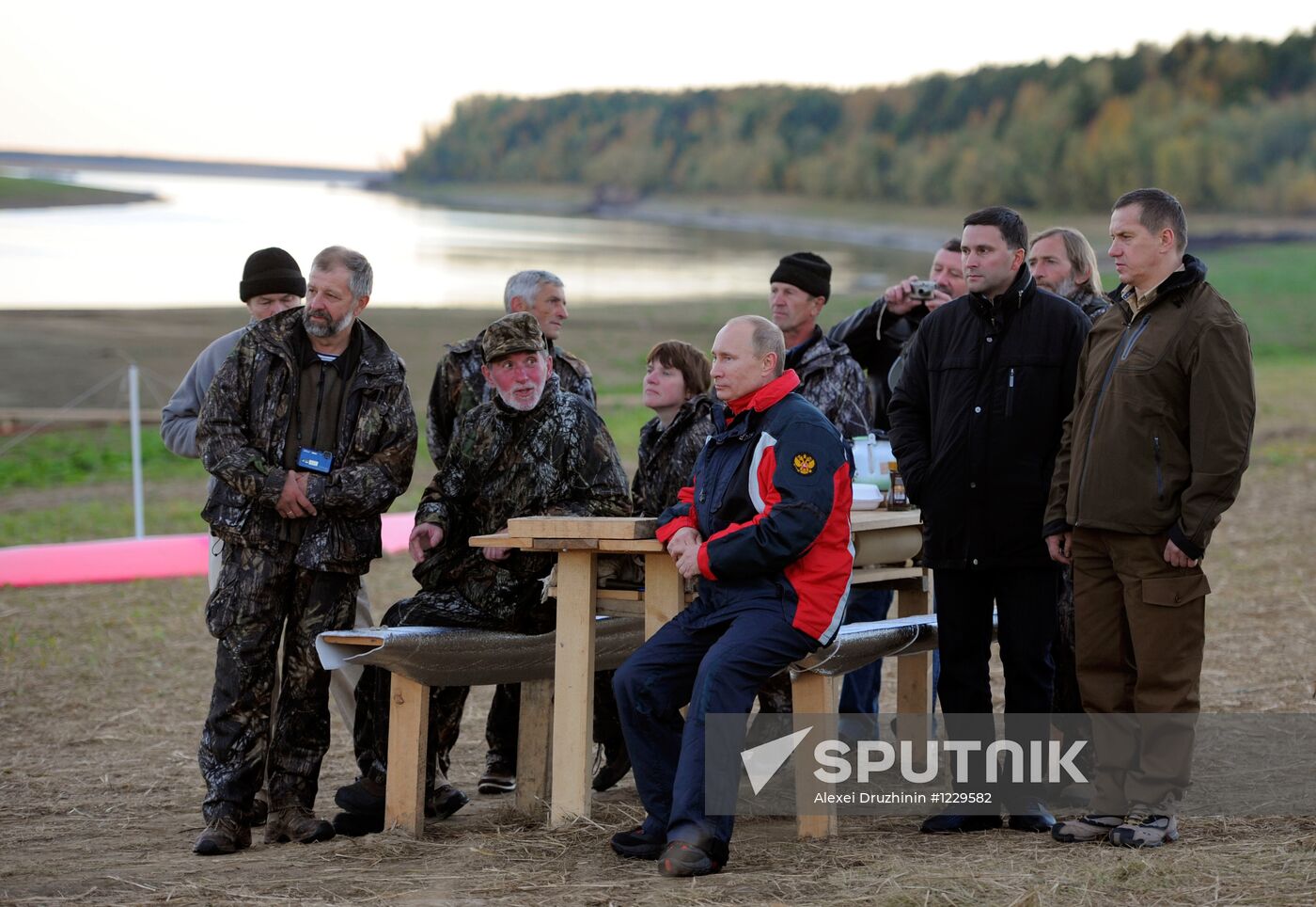 V. Putin takes part in an environmental project "Flight of Hope"