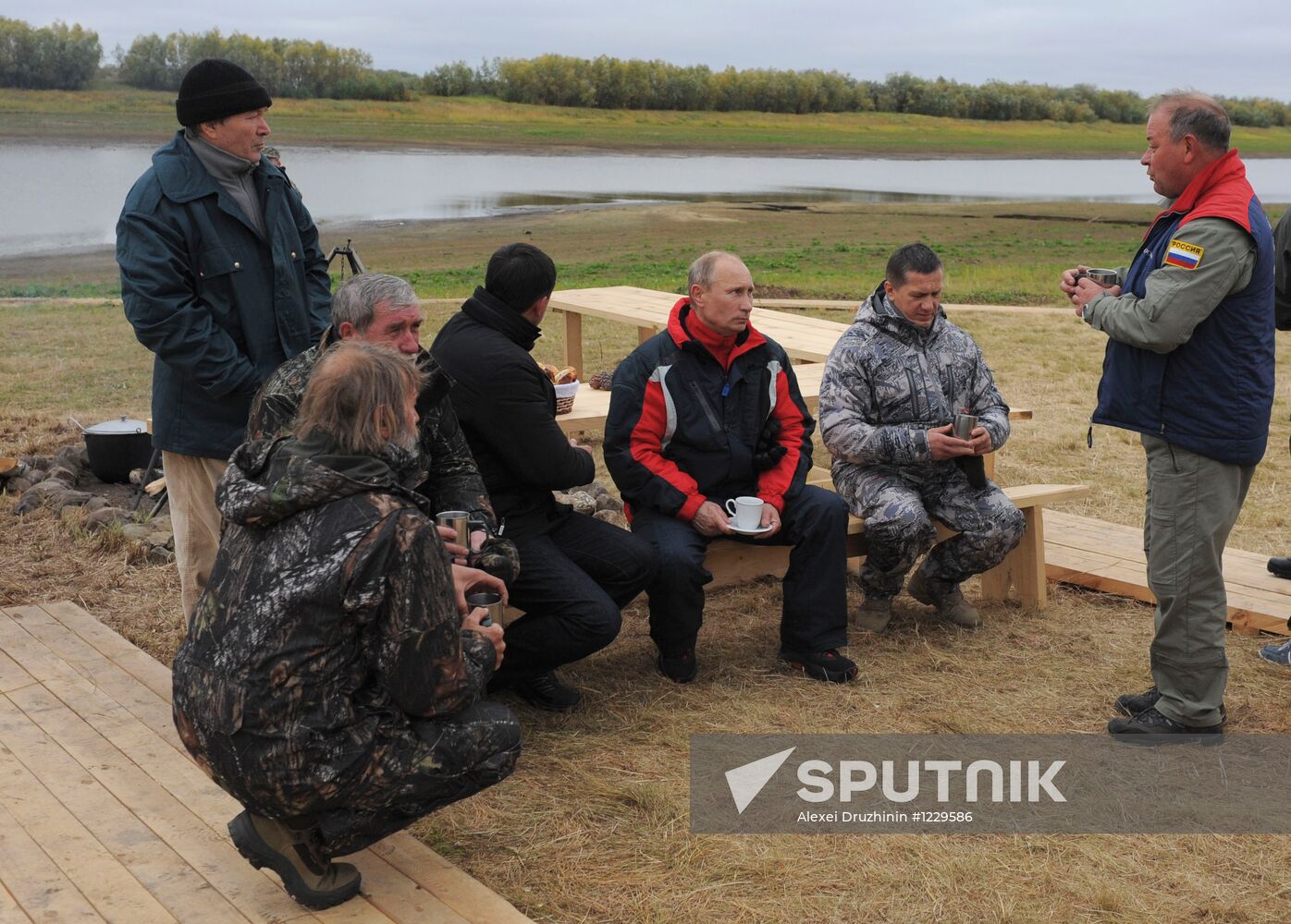 V. Putin takes part in an environmental project "Flight of Hope"