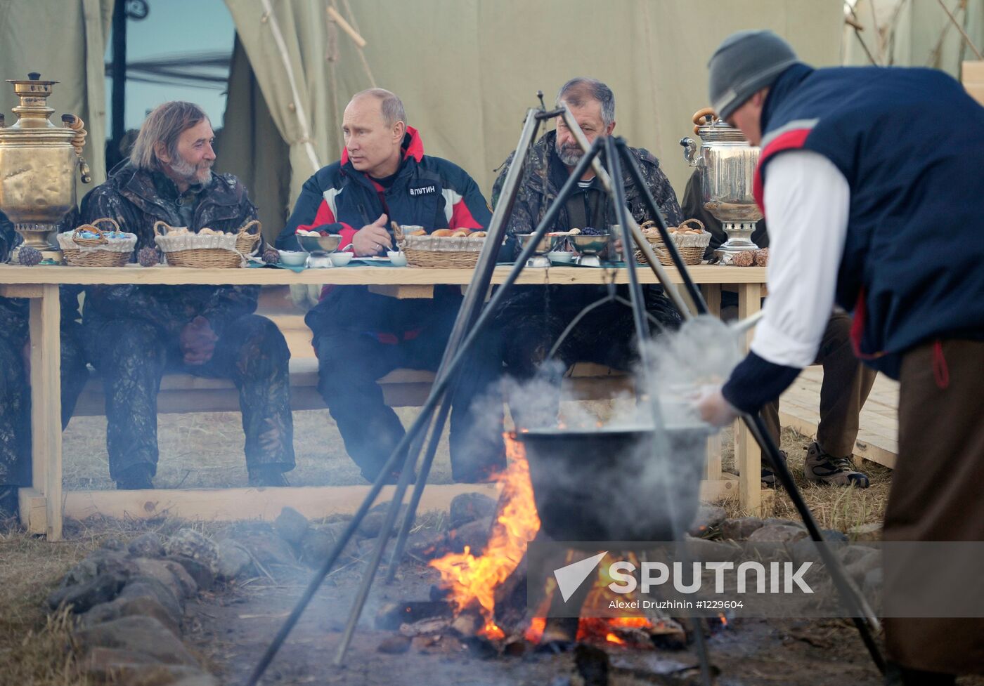 V. Putin takes part in an environmental project "Flight of Hope"