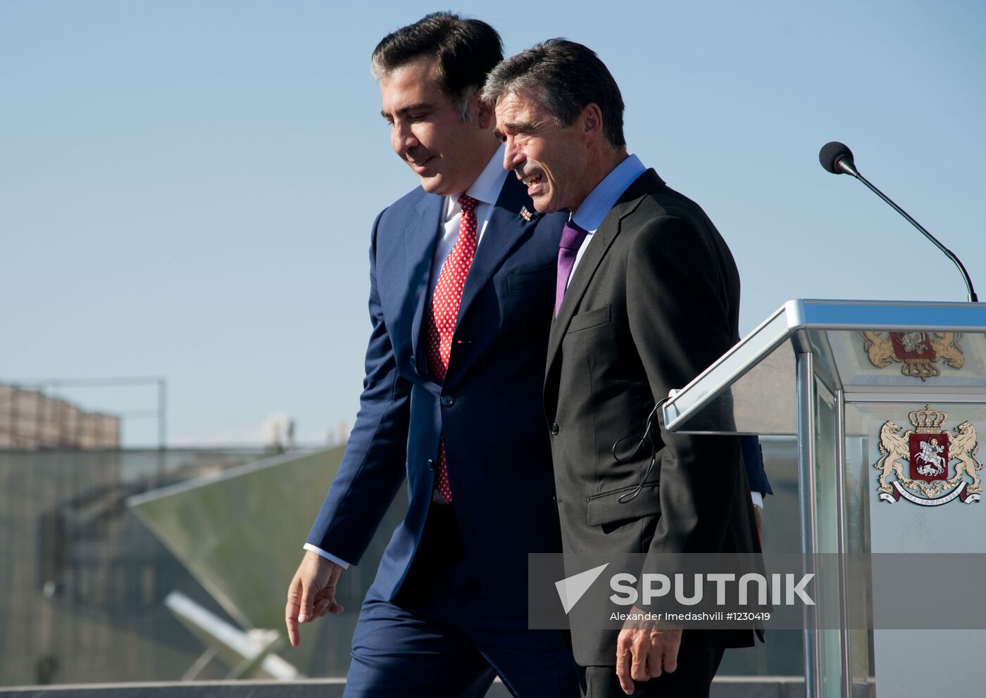 NATO Secretary General Anders Rasmussen visits Georgia