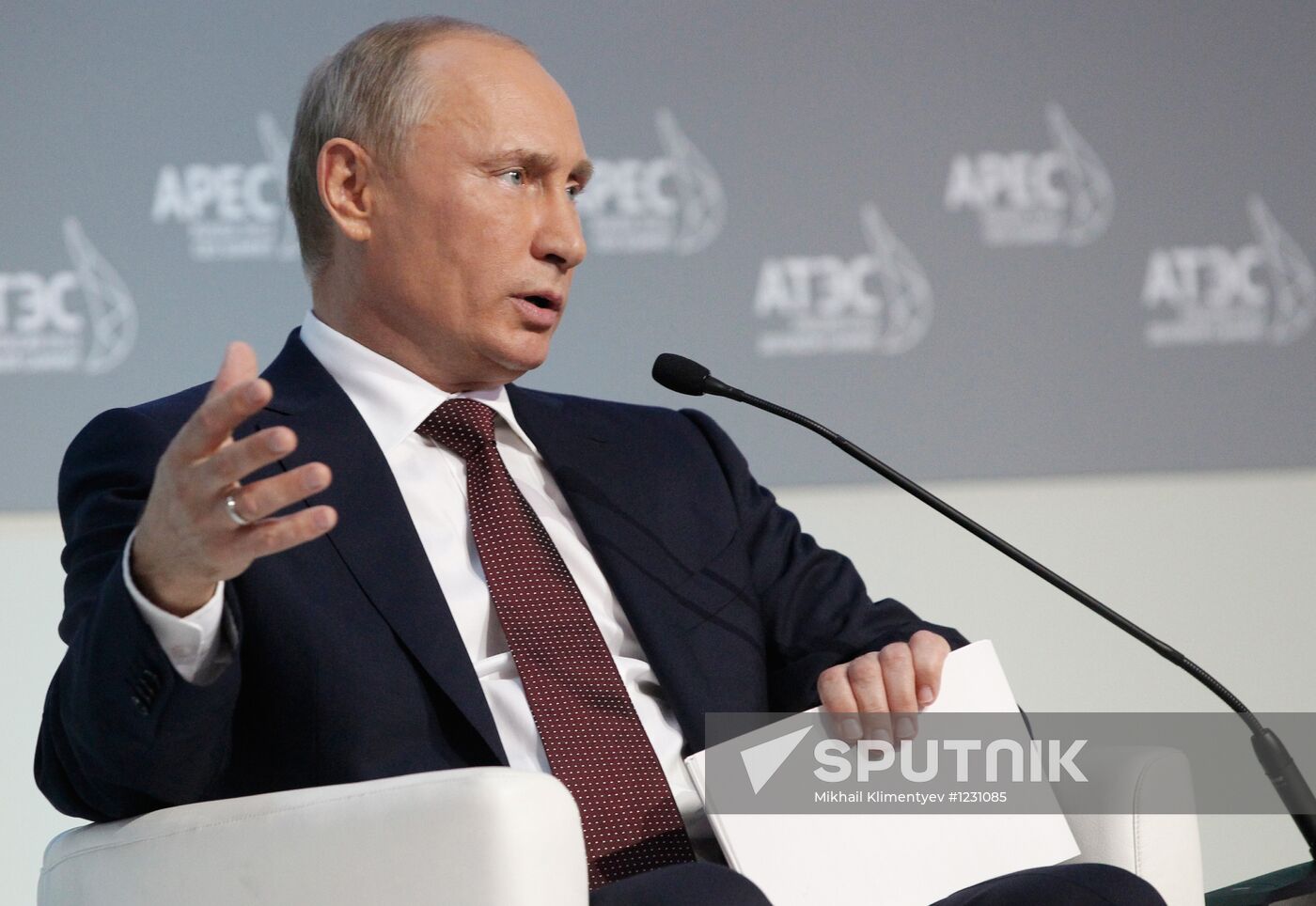 Vladimir Putin opens plenary session of APEC CEO Summit