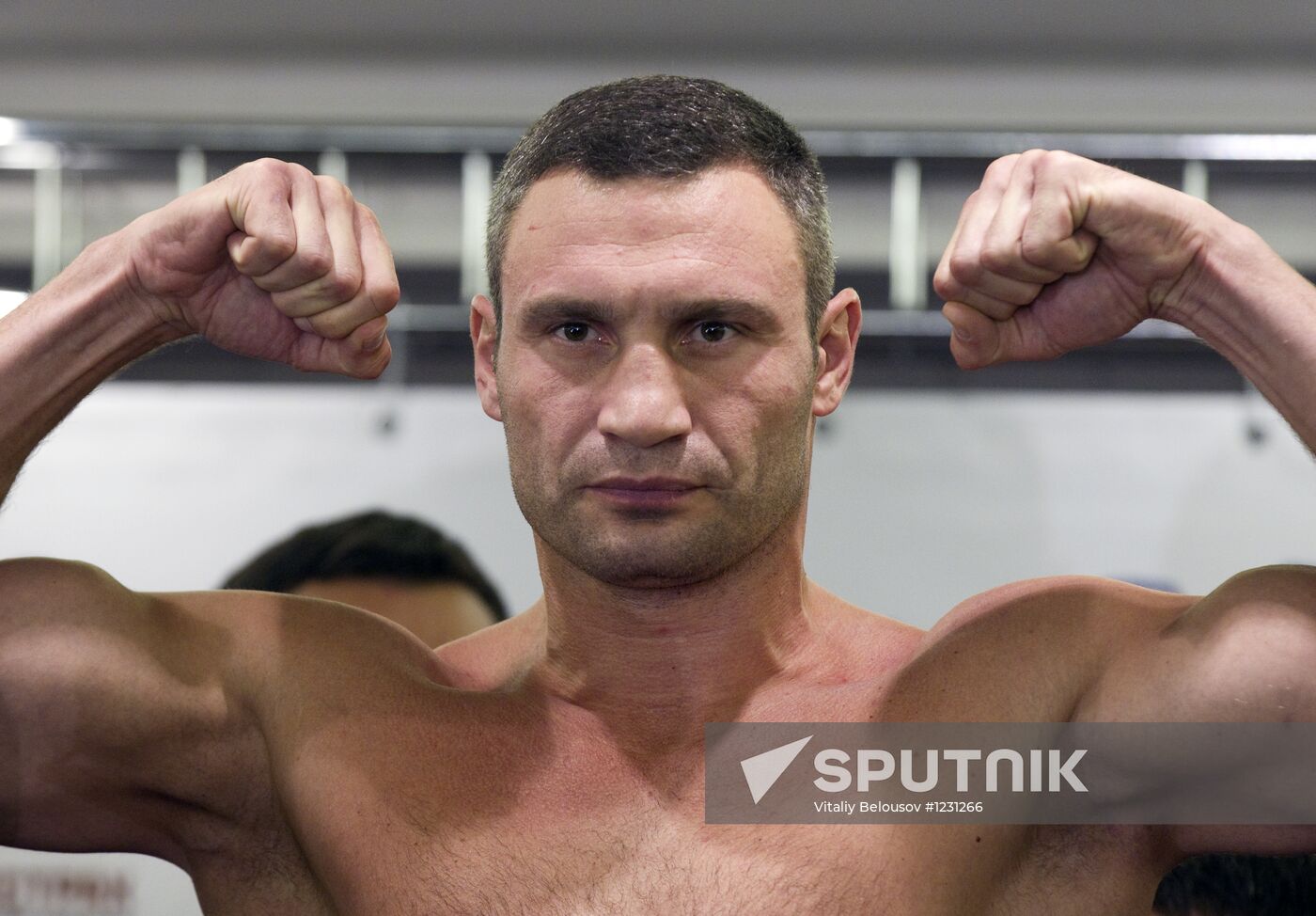 Official weigh-in of Vitali Klitschko and Manuel Charr