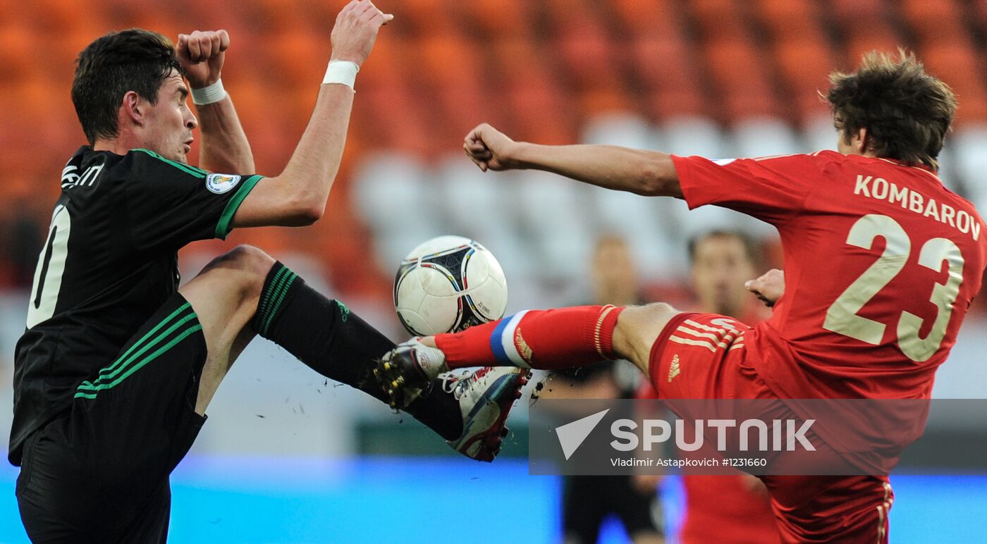 2014 FIFA World Cup qualifying match Russia vs. Northern Ireland